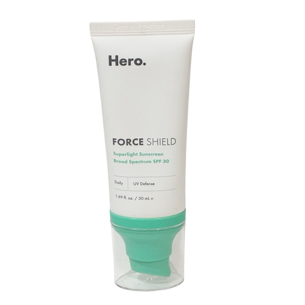 Hero Force Shield Superlight Sunscreen SPF30 1.69oz Skincare Face NEW